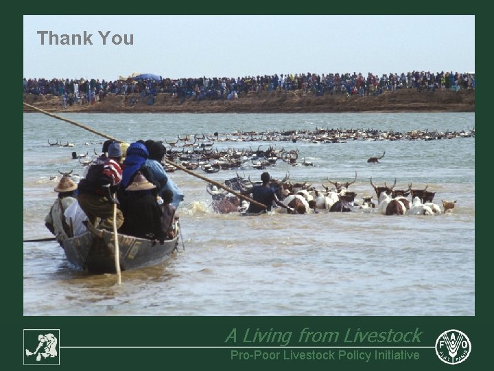 Thank You A Living from Livestock Pro-Poor Livestock Policy Initiative 