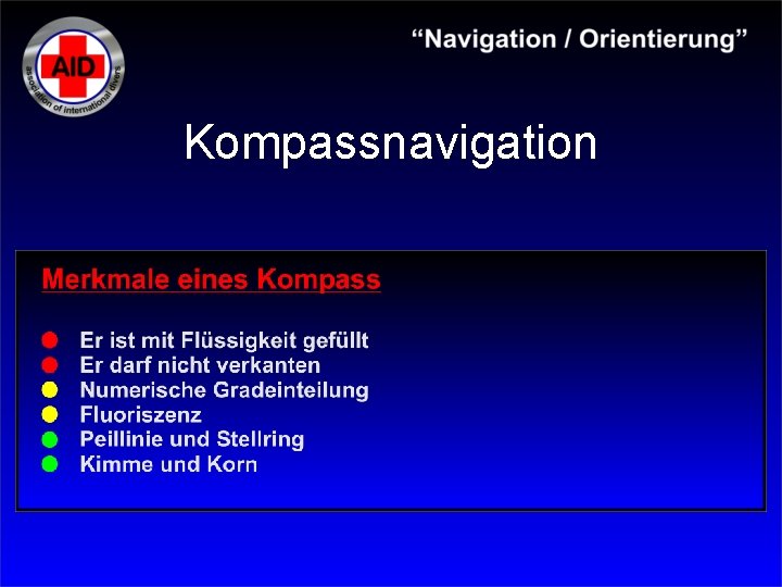 Kompassnavigation 