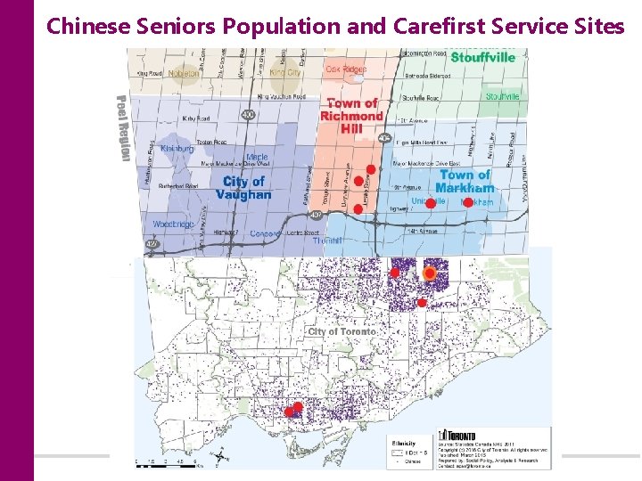 Chinese Seniors Population and Carefirst Service Sites 