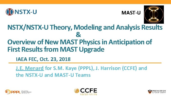 MAST-U NSTX/NSTX-U Theory, Modeling and Analysis Results & Overview of New MAST Physics in