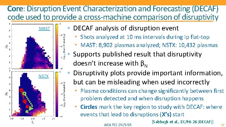 Core: Disruption Event Characterization and Forecasting (DECAF) code used to provide a cross-machine comparison