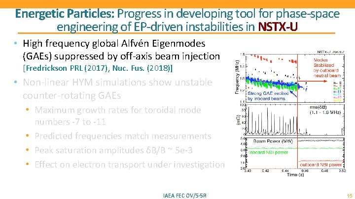 Energetic Particles: Progress in developing tool for phase-space engineering of EP-driven instabilities in NSTX-U