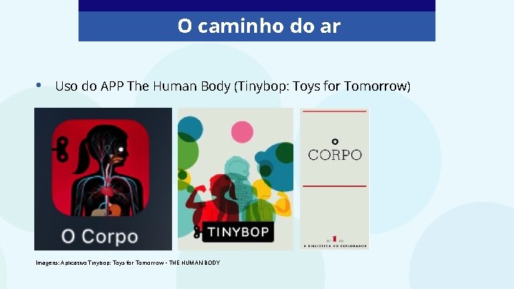 O caminho do ar • Uso do APP The Human Body (Tinybop: Toys for