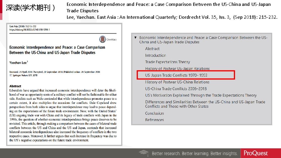 深读(学术期刊） Economic Interdependence and Peace: a Case Comparison Between the US-China and US-Japan Trade