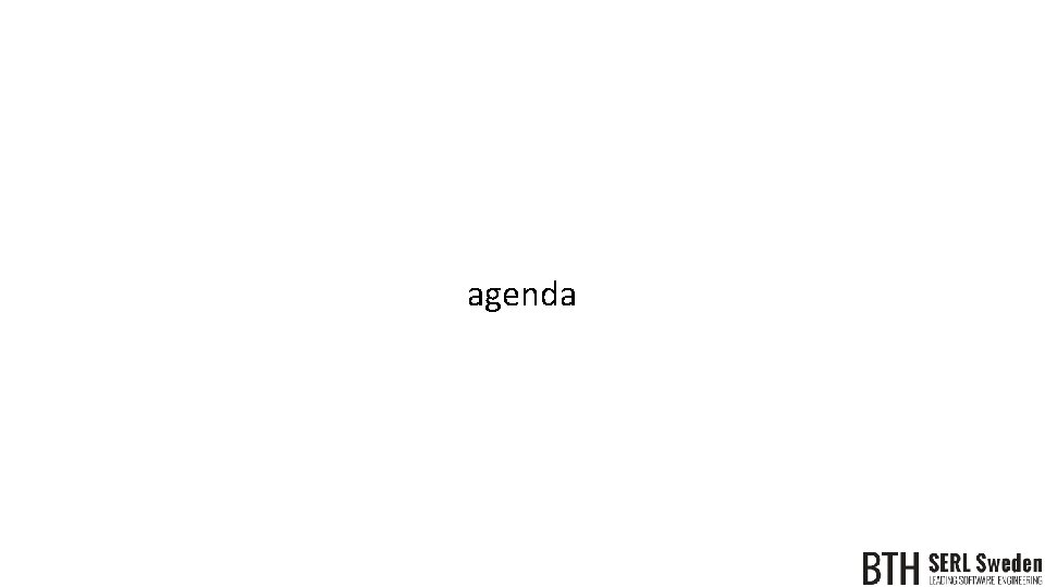 agenda 