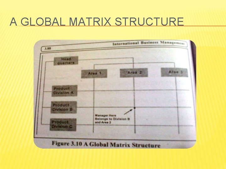 A GLOBAL MATRIX STRUCTURE 