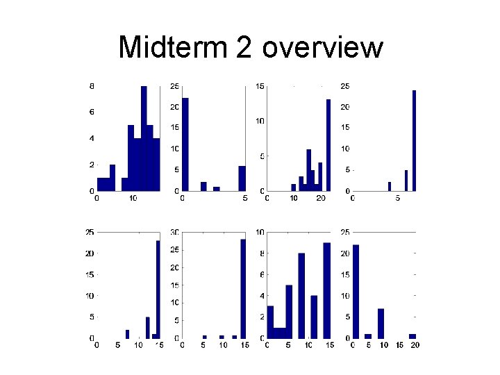 Midterm 2 overview 