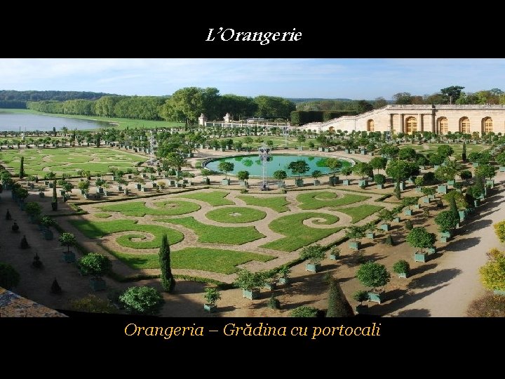 L’Orangerie Orangeria – Grădina cu portocali 