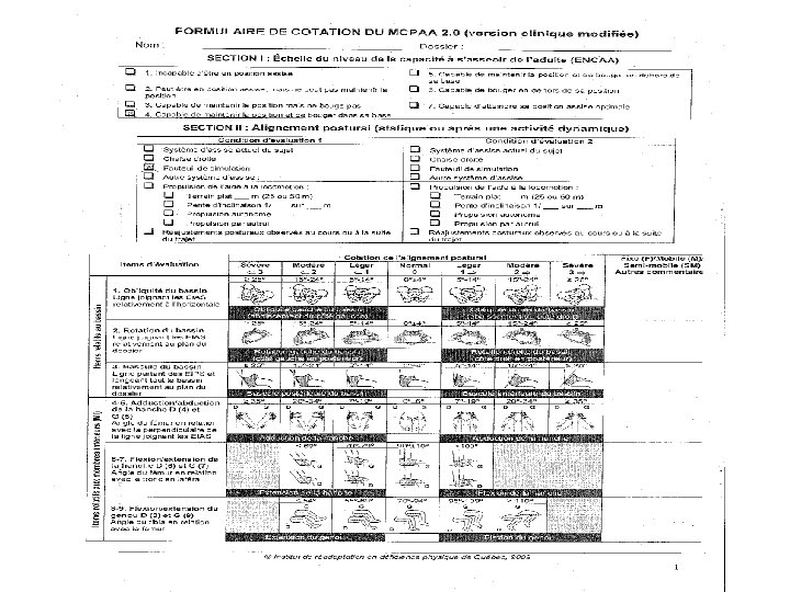 Du contrle postural assis la clinique de mobilit
