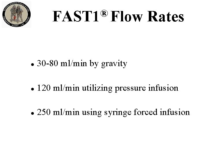 ® FAST 1 Flow Rates l 30 -80 ml/min by gravity l 120 ml/min ® FAST 1 Flow Rates l 30 -80 ml/min by gravity l 120 ml/min