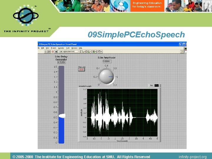 Engineering Education for today’s classroom. 09 Simple. PCEcho. Speech © 2005 -2008 The Institute