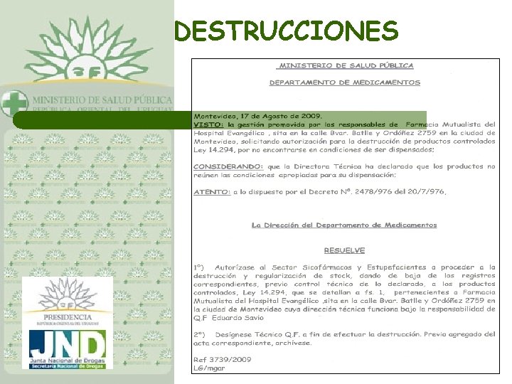 DESTRUCCIONES 