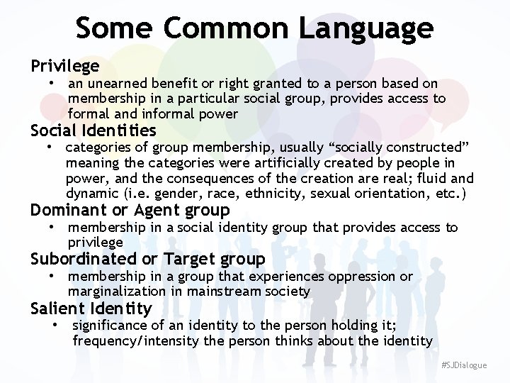 Some Common Language Privilege • an unearned benefit or right granted to a person