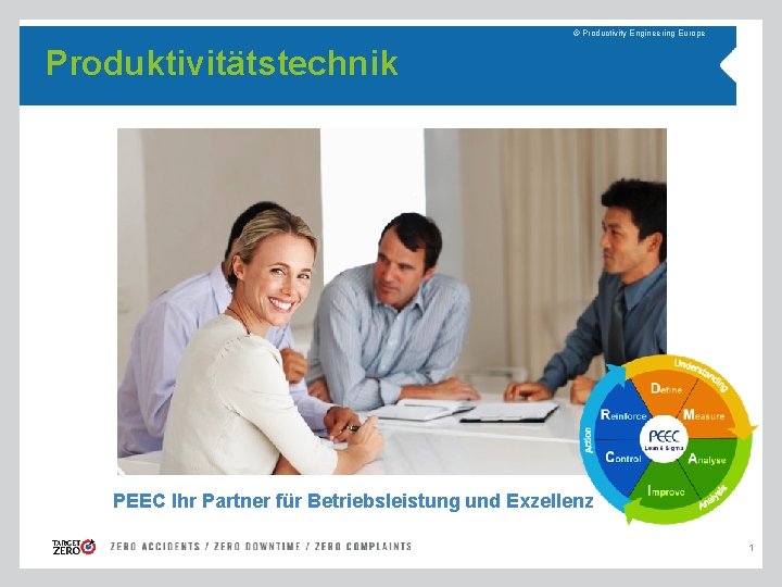 © Productivity Engineering Europe Produktivitätstechnik PEEC Ihr Partner für Betriebsleistung und Exzellenz 1 