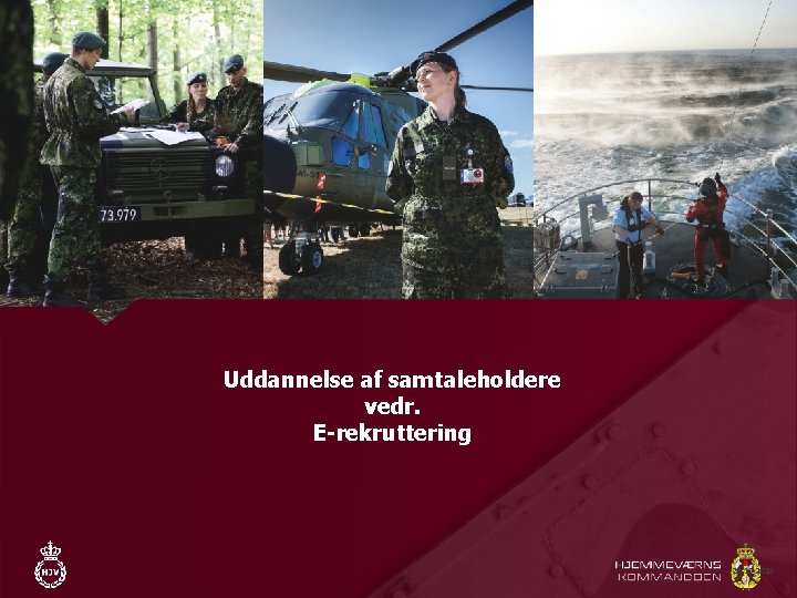 Uddannelse af samtaleholdere vedr. E-rekruttering 23 -10 -2015 