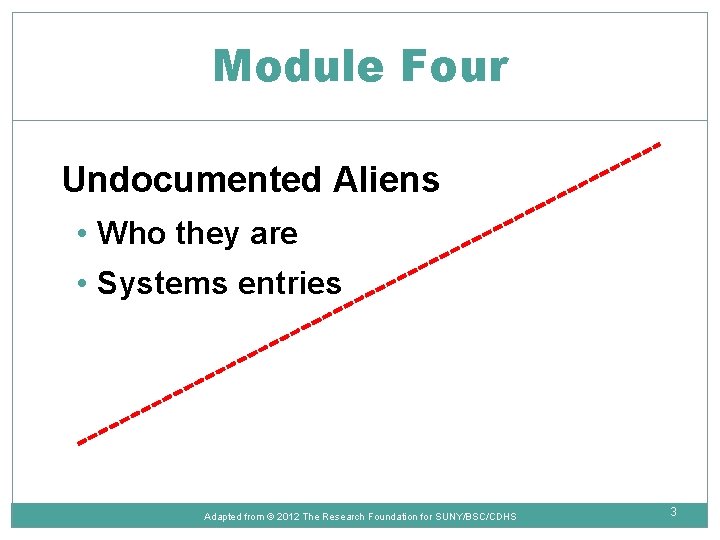Module Four Undocumented Aliens • Who they are • Systems entries Adapted from ©
