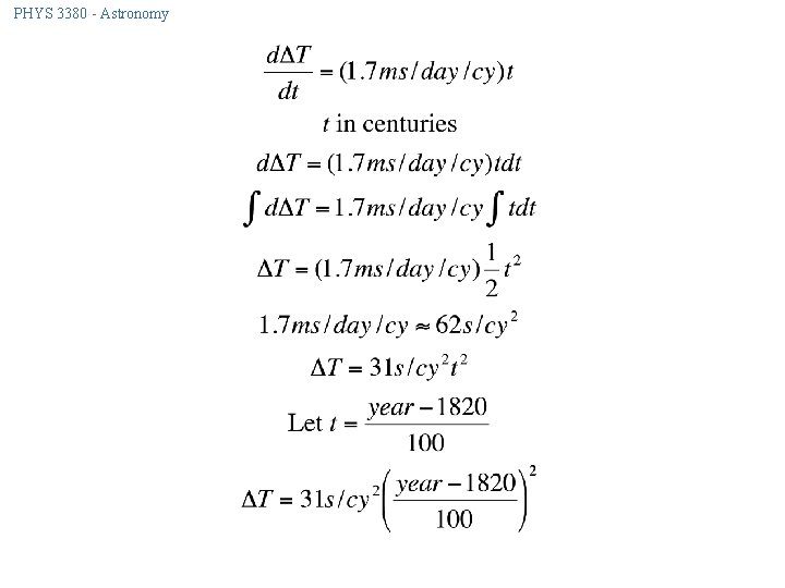 PHYS 3380 - Astronomy 