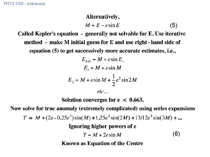 PHYS 3380 - Astronomy (5) (6) 