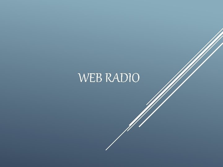 WEB RADIO 