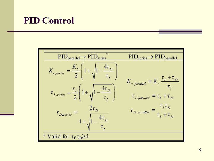 PID Control 5 