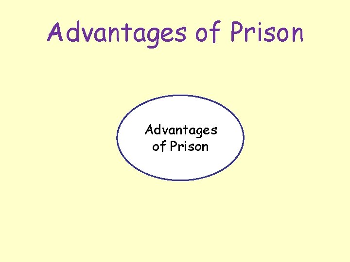 Advantages of Prison 