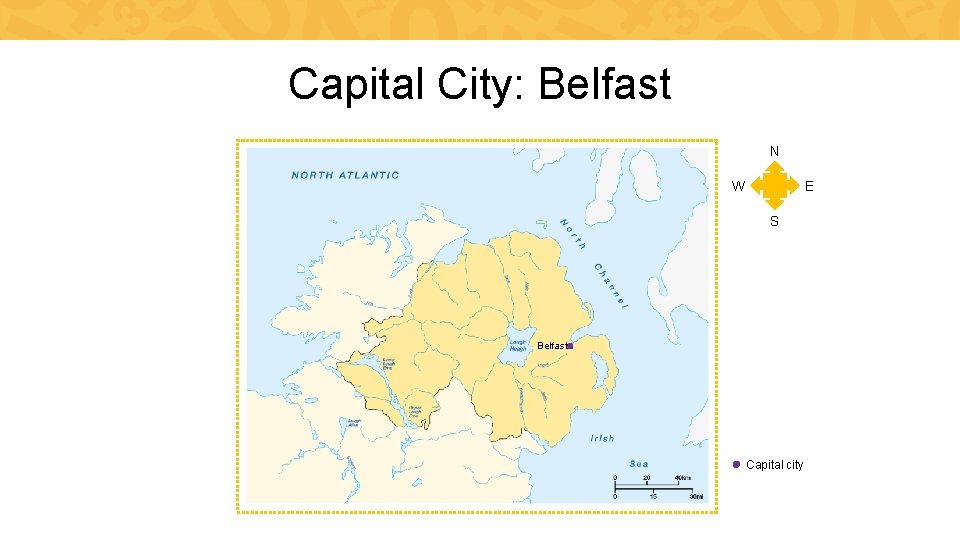 Capital City: Belfast N W E S Belfast Capital city 