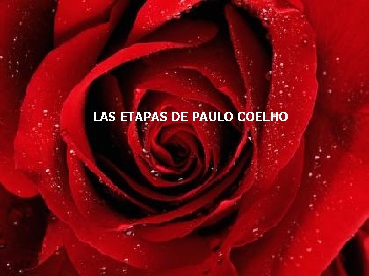 LAS ETAPAS DE PAULO COELHO 