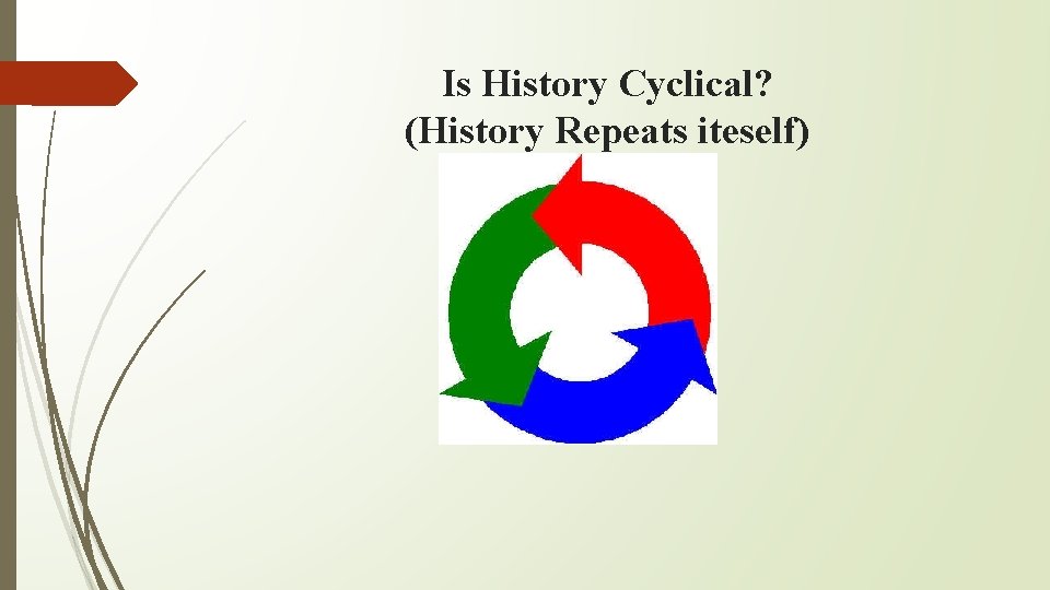 Is History Cyclical? (History Repeats iteself) 