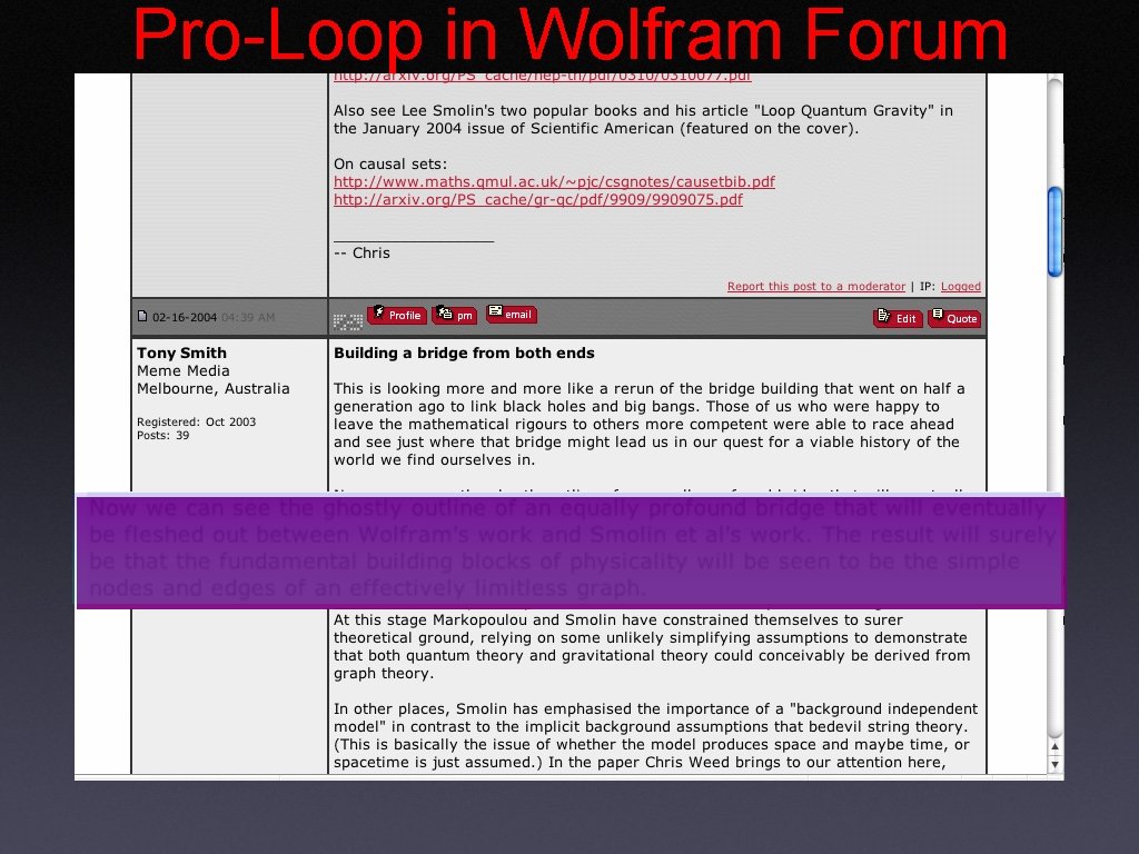Pro-Loop in Wolfram Forum 