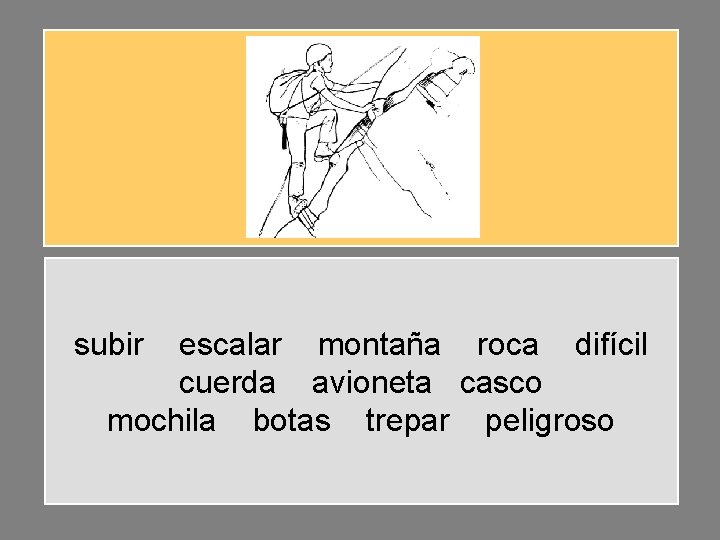 subir escalar montaña roca difícil cuerda avioneta casco mochila botas trepar peligroso subir escalar montaña roca difícil cuerda avioneta casco mochila botas trepar peligroso