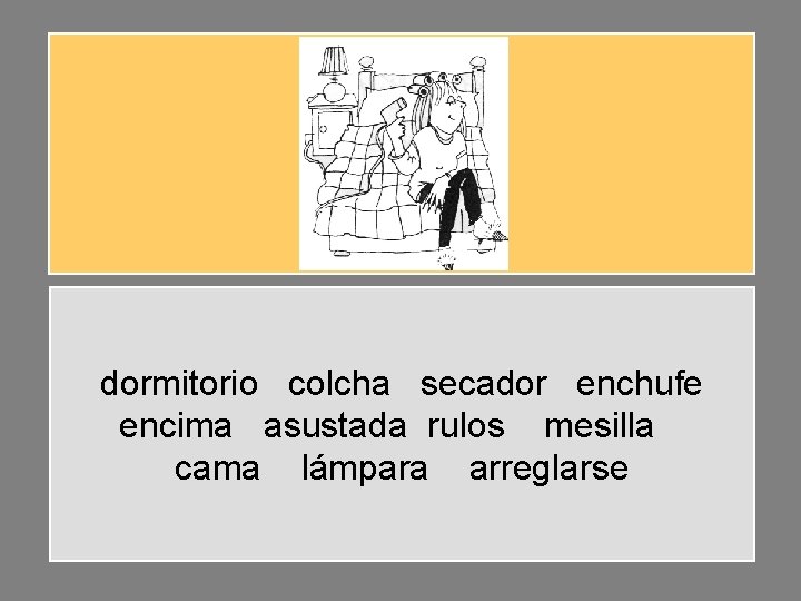 dormitorio colcha secador enchufe encima asustada rulos mesilla cama lámpara arreglarse dormitorio colcha secador enchufe encima asustada rulos mesilla cama lámpara arreglarse