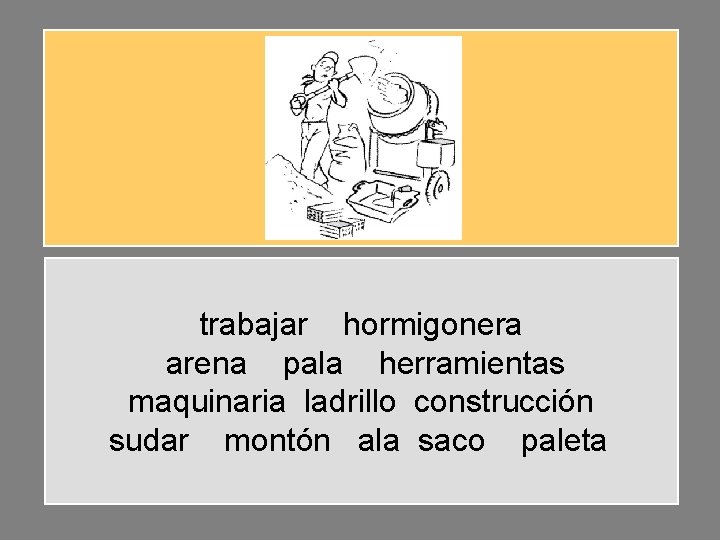 trabajar hormigonera arena pala herramientas maquinaria ladrillo construcción sudar montón ala saco paleta trabajar hormigonera arena pala herramientas maquinaria ladrillo construcción sudar montón ala saco paleta