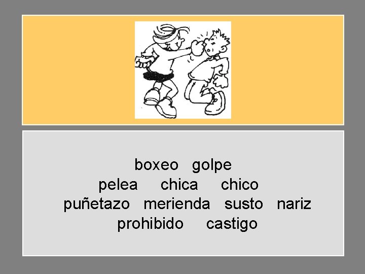 boxeo golpe pelea chico puñetazo merienda susto nariz prohibido castigo boxeo golpe pelea chico puñetazo merienda susto nariz prohibido castigo
