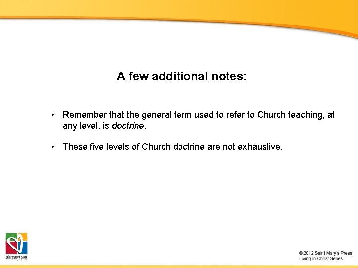 A few additional notes: • Remember that the general term used to refer to A few additional notes: • Remember that the general term used to refer to