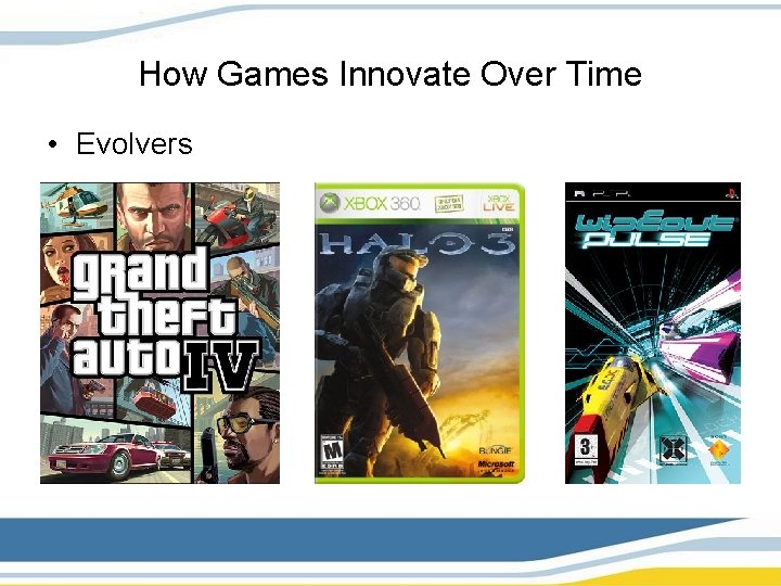 How Games Innovate Over Time • Evolvers 