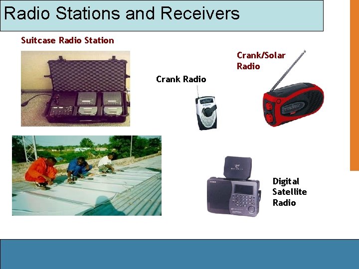 Radio Stations and Receivers Suitcase Radio Station Crank/Solar Radio Crank Radio Digital Satellite Radio
