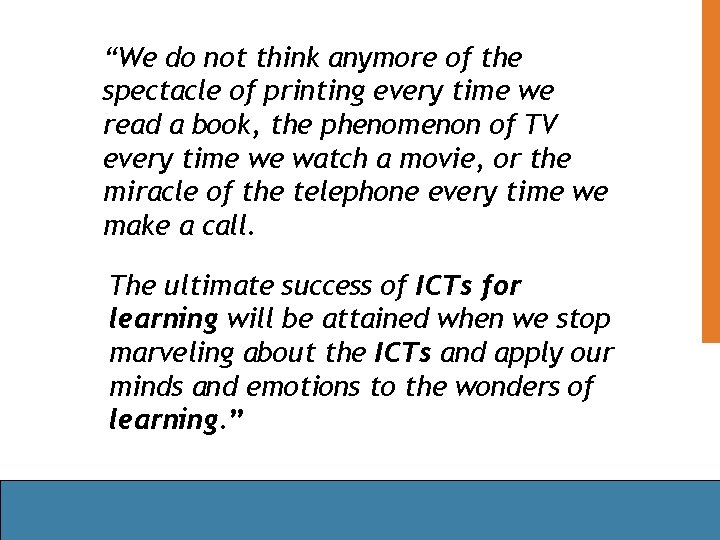 “We do not think anymore of the spectacle of printing every time we read