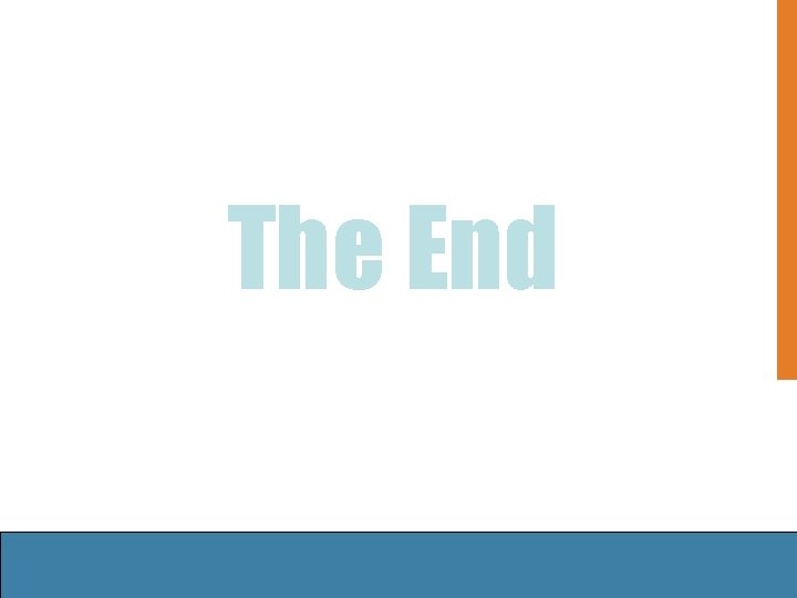 The End 