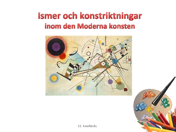Ismer och konstriktningar inom den Moderna konsten 11. Kandinsky 15 