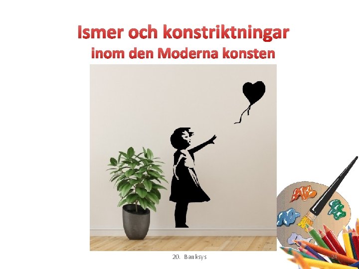Ismer och konstriktningar inom den Moderna konsten 20. Banksys 24 