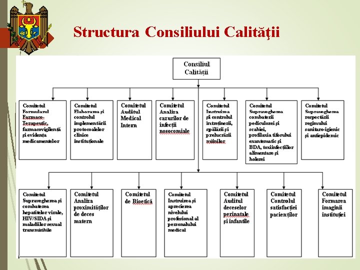 Structura Consiliului Calităţii 