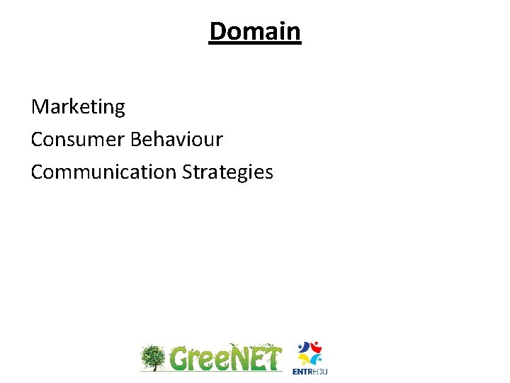 Domain Marketing Consumer Behaviour Communication Strategies 