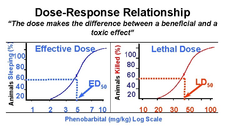 Dose-Response Relationship Effective Dose 100 80 60 40 20 ED 50 1 2 3