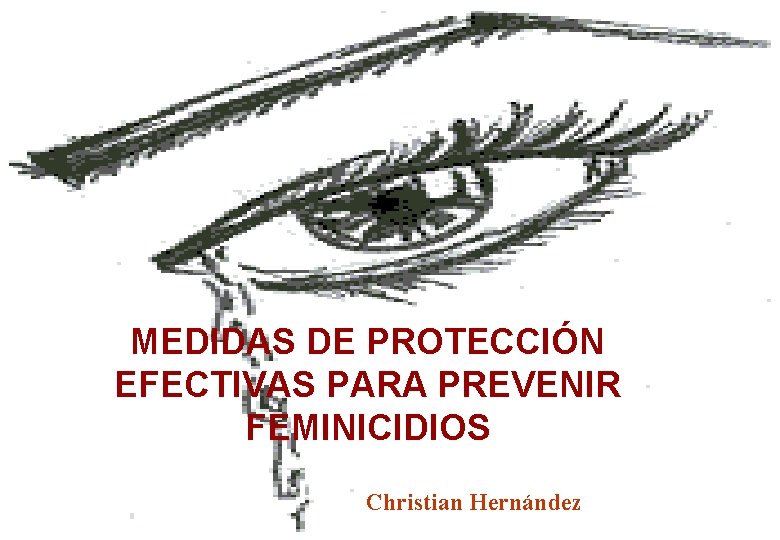 MEDIDAS DE PROTECCIÓN EFECTIVAS PARA PREVENIR FEMINICIDIOS Christian Hernández 