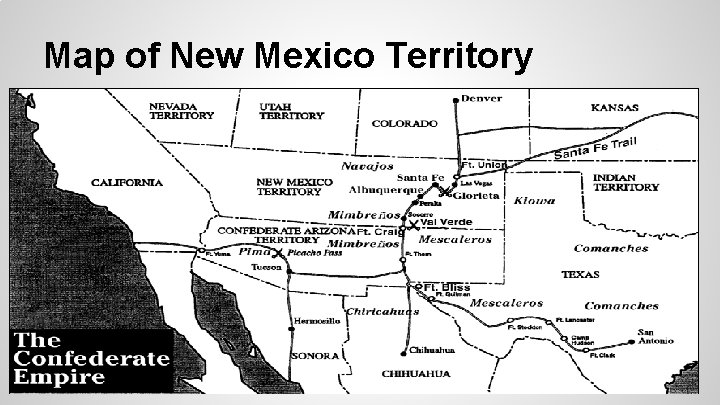 Map of New Mexico Territory 
