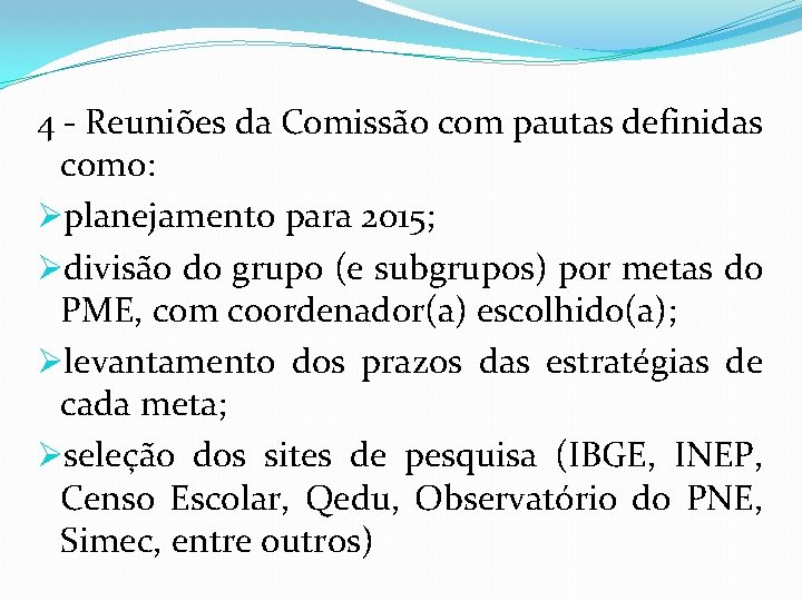 Etapas para o Monitoramento do Plano Municipal de