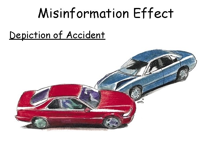 Misinformation Effect Depiction of Accident 