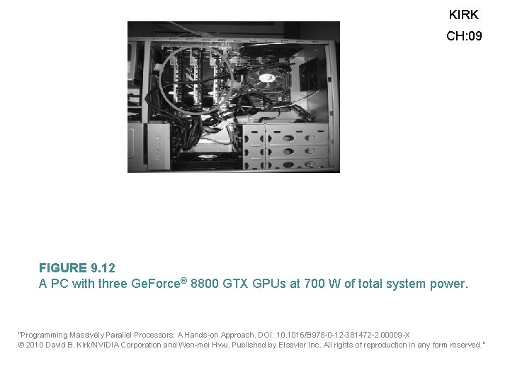 KIRK CH: 09 FIGURE 9. 12 A PC with three Ge. Force® 8800 GTX