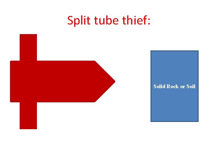 Split tube thief: Solid Rock or Soil 