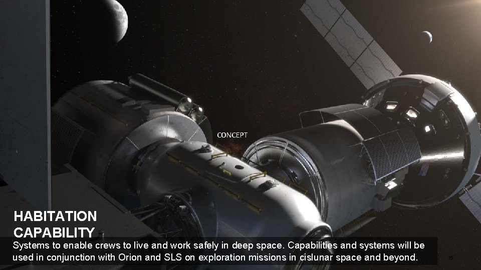 CONCEPT HABITATION CAPABILITY Systems to enable crews to live and work safely in deep